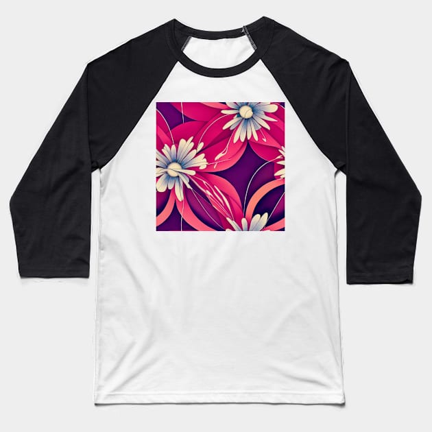 Beautiful Floral pattern, model 17 Baseball T-Shirt by Endless-Designs